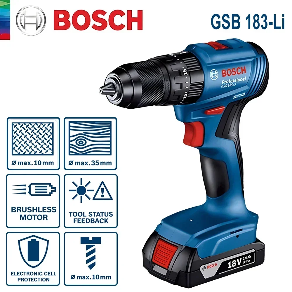 Bosch GSB183-LI 18V Akku-Schla – Brushless Cordless Electric Drill 18V Bewertung und Preis