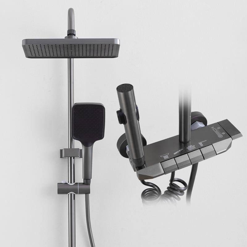 Graues Chrom-Badezimmer-Duschs – Plumbing Bewertung und Preis